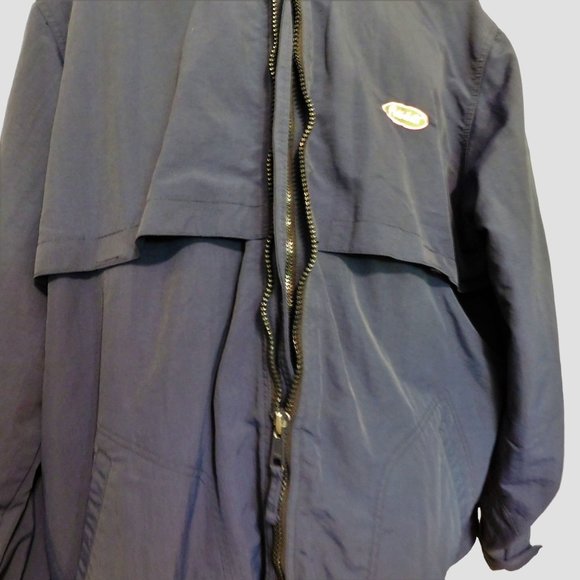 Peterbilt Jacket 2XL Blue Vented Hidden Hoodie Long Sleeve Sports Master - Picture 6 of 15
